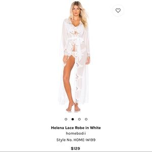 HELENA LACE ROBE by homebodii